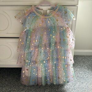 Lola and the Boys Pastel Stars dress size 4. Every little girl needs this dress!